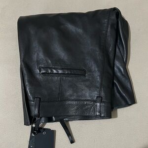 Bod & Christensen Black Lambskin Leather Pants